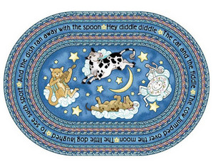 Joy Carpets Hey Diddle Diddle Kids Rug