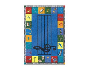 Joy Carpets Note Worthy Kids Rug - Fast FREE FedEx Shipping!