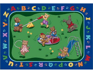 Joy Carpets Teddy Bear Playground Kids Rug