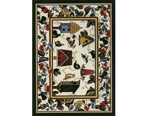 Milliken Seasonal Spring Feathered Friends Birdsong Kids Rug