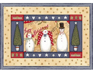 Milliken Seasonal Winter Holiday Forsty and Family Kids Rug