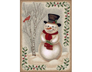Milliken Seasonal Winter Snow Day Sandstone Kids Rug