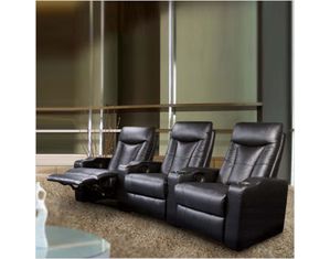 Union Square St Helena Four Seat Home Theater Set-Black (600130-4)
