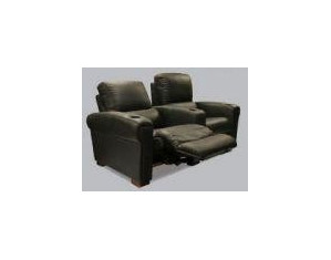 Bass Matinee Loungers Row of 2 with Power Recline Home Theater Seating Set