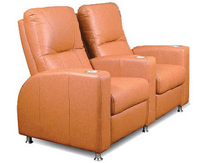 Bass Tristar Lounger Row of 2 Home Theater Seating Set - FREE Inside Delivery!