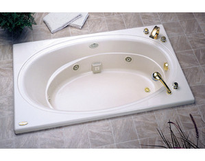 Jacuzzi 5 ft Nova with 3 Tile Flange Whirlpool Bath Tub - Fast FREE FedEx Shipping!