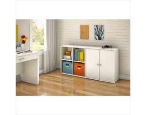 South Shore Stor it 4 Cubby Storage Shelves with Doors