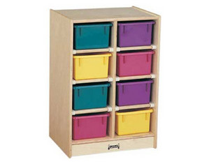 Jonti-Craft 8 Tray Mobile Storage Cubby
