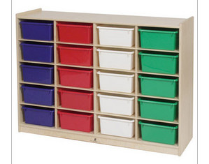 Steffy Wood 20 Tray Storage Unit Cubby - Fast FREE FedEx Shipping!