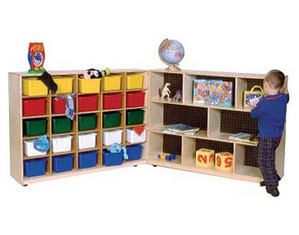 Wood Designs 25 Tray and Folding Storage Cubby - Fast FREE FedEx Shipping!