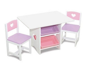 KidKraft Heart Table and Chair Set Kids Table And Chair Set