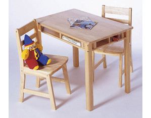 Lipper Rectangle Table with Shelf and Chair Set