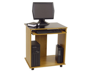 Ameriwood Elmira Oak Computer Cart - Fast FREE FedEx Shipping!