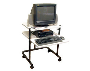 Luxor 24 inch Computer Workstation with Black Frame - Fast FREE FedEx Shipping!