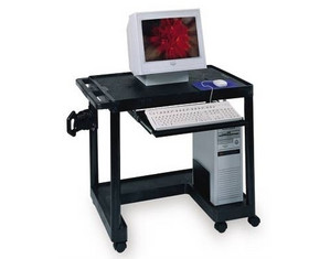 Luxor Computer Workstation with Tower Tray and Keyboard
