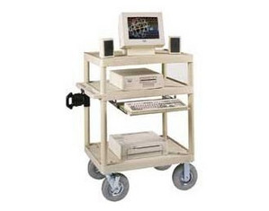 Luxor Heavy Duty Stand UP Computer Workstation - Fast FREE FedEx Shipping!