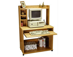 Rush Heirloom Computer Cart with Hutch