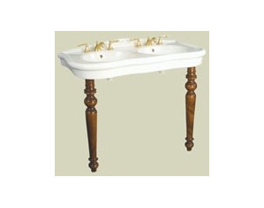 St Thomas Creations 5059.580 Parisian Double Console with Walnut Leg - FREE Inside Delivery!