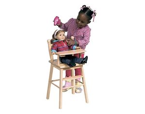 Guidecraft Doll High Chair - Natural Doll House Accessory