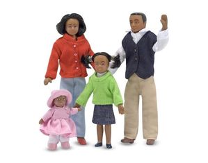Melissa and Doug Black Doll Family