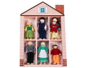 Melissa and Doug Wooden Family Doll Set