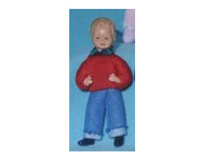 Caco Little Boy with Red Sweater - Fast FREE FedEx Shipping!