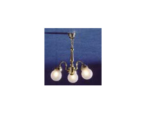 Cir-Kit Concepts 3-Arm Frosted Globe Chandelier
