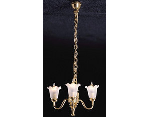 Cir-Kit Concepts 3 Up-Arm Tulip Shade Chandelier - Fast FREE FedEx Shipping!
