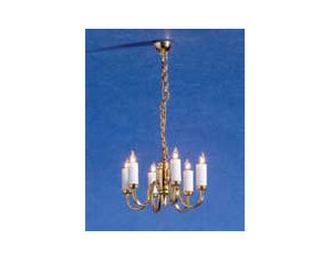 Cir-Kit Concepts 6-Arm Colonial Chandelier - Fast FREE FedEx Shipping!