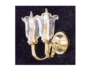 Cir-Kit Concepts Dual Clear Tulip Wall Sconce