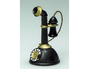 Heidi Ott Pewter Table Telephone - Fast FREE FedEx Shipping!