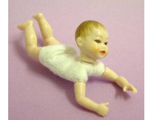 Heidi Ott XKB04 Crawling Baby Blue Eyes - Fast FREE FedEx Shipping!