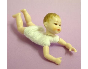 Heidi Ott XKB04 Crawling Baby Brown Eyes - Fast FREE FedEx Shipping!