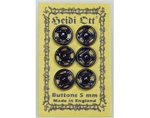 Heidi Ott XZ723 Black Snap Fasteners - Fast FREE FedEx Shipping!