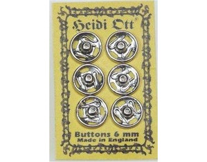 Heidi Ott XZ724 Silver Snap Fasteners - Fast FREE FedEx Shipping!