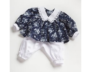Lee Middleton Dark Blue Floral - Fast FREE FedEx Shipping!