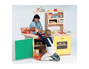 Guidecraft Kitchen Island Play Kitchen Set