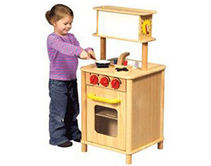 Guidecraft Natural Kitchenette Center Play Kitchen Set - Fast FREE FedEx Shipping!