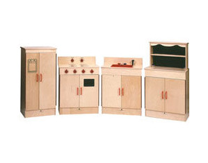 Steffy Wood 4 Piece School Age Kitchen Set