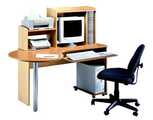 Bestar Focus Computer Desk Set - Fast FREE FedEx Shipping!
