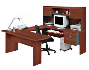 Bestar Bestar Omega U-Shape Computer Workstation - Fast FREE FedEx Shipping!