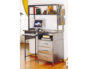 Powell Monster Bedroom Counter Height Computer Desk with Hutch - FREE Inside Delivery!