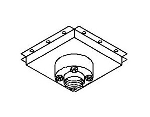 Peerless Structural Ceiling Adapter with Decoupler