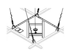 Peerless Suspended Ceiling Plate for Jumbo 2000 Mount - Fast FREE FedEx Shipping!