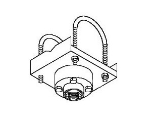 Peerless Truss Ceiling Adapter with Decoupler