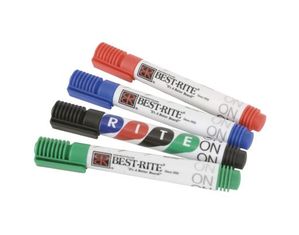 Best-Rite 4-Pack Markers and 2 Eraser Cloths