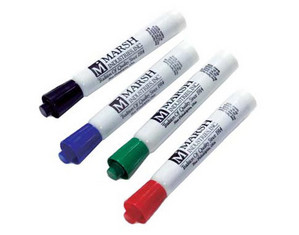 Marsh Industries Assorted Color Pro-Rite Marker - Pack of 12 - Fast FREE FedEx Shipping!