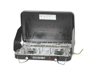 Stansport Deluxe Two Burner Propane Stove w/ Piezo & Drip Pan (203-100-)