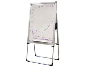 Luxor L240 Adjustable Magnetic Free Standing White Board