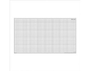 Marsh Industries Magnetic Learning Marker Board w/ Grid Lines Wall Mount White Board